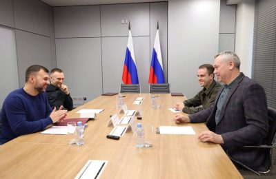 Рабочая поездка Губернатора Новосибирской области Андрея Травникова в ДНР