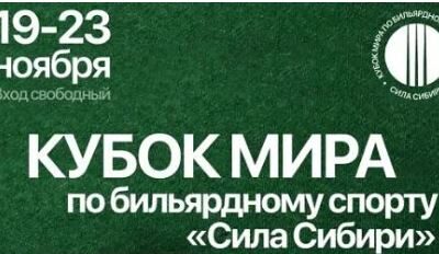 В Новосибирске пройдёт кубок мира по бильярдному спорту
