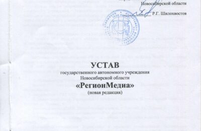 Устав ГАУ НСО «РегионМедиа»